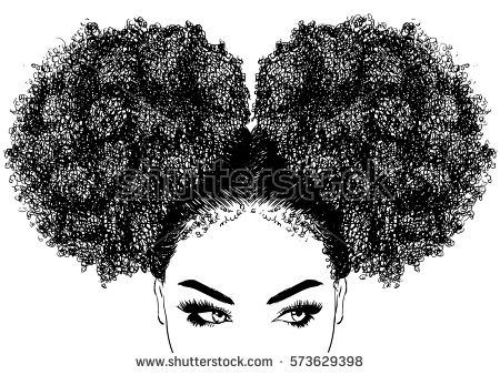 stock-vector-black-woman-with-curly-hair-573629398